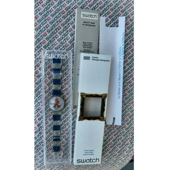 Swatch watch 	La Sirene Et Le Marin GZ161 99 Specials Design by Pierre Et Gillis - Picture 8 of 8